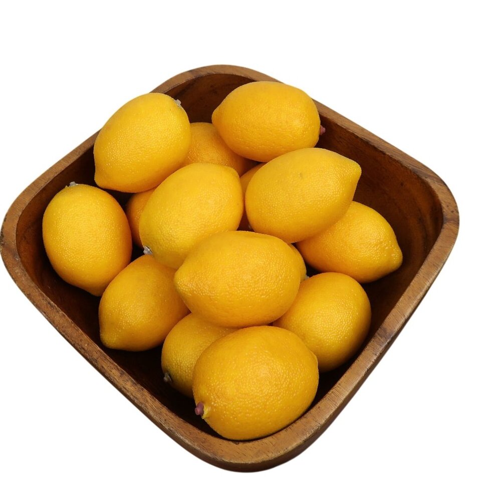 Vtg Lot of 15 Artificial Faux Fruit Realistic Lemons Decorations Display